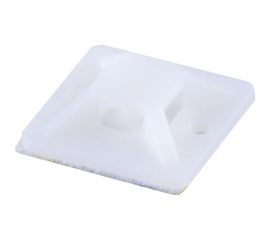 Самоклеющаяся площадка STEKKER WMCL2020 20х20 мм, под хомуты, белый 32931 