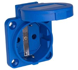 Встраиваемая розетка PCE самозажимные контакты 16A 220V 2P+E IP54 109-0b 