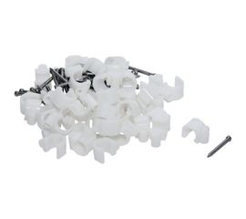 Скоба для кабеля, круглая А 8мм, 50шт - пакет Tech-Krep 103649 