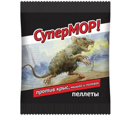 Приманка - пеллеты от мышей и крыс Супермор 105 г 4620015694603 