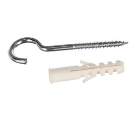 Распорный дюбель Зубр МАСТЕР с шурупом-полукольцом, 10 х 50 / 6 х 90 мм, 40 шт 30685-10-50 