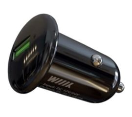 Зарядное устройство Wiiix один USB-порт/QC3.0/, черный, в автомобиль UCC-1-11-B 