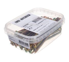 Шуруп Качественный КРЕПЕЖ желтый цинк 5,0x100, 50 шт. 0300515 КЧ 