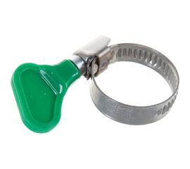 Обжимной хомут из нержавеющей стали Tech-Krep 16х25 с бабочкой 1шт - ярлык 112845 