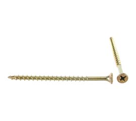 Саморезы с потайной головкой и крупным шагом Профикреп жёлтый цинк, 4,2х70 75 шт 2034906238 