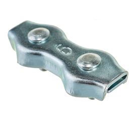 Зажим-соединитель троса Саморезик DUPLEX плоский D6 мм ZD-D6-1 