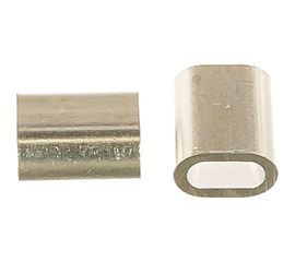 Прижимной зажим-наконечник для троса 4мм DIN9093 2шт - ярлык Tech-Krep 102758 