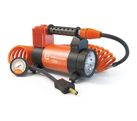 Металлический автомобильный компрессор 12V с LED фонарем Агрессор AGR-35L 
