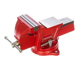 Слесарные поворотные тиски с наковальней СОРОКИН 1.915 