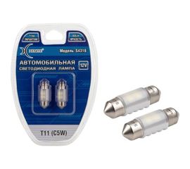 Автомобильная лампа XENITE S4316 12 В, Т11/C5W, 2 шт. 1009426 