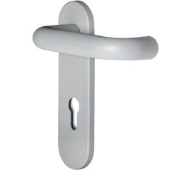 Гарнитур для пожарных дверей DOORLOCK V S38KP/F G PZ72 серия Variant, на короткой накладке, серый, подпружиненная, А=47-75мм 79053 