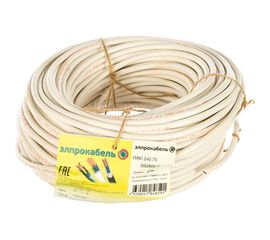 Провод ЭлПроКабель гибкий круглый ПВС 2х0,75 50м ГОСТ 4630017848591 