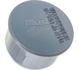 Канализационная заглушка RTP 50 мм, серая 11306 