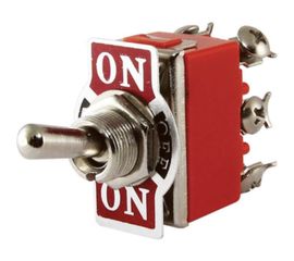 Переключатель-тумблер TDM 1322 П2Т-2 вкл.-откл.-вкл., 2 группы контактов SQ0703-0031 