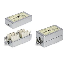 Проходной адаптер Hyperline, CA-IDC-C5e-SH-F-WH, coupler, Dual IDC, категория 5e, 4 пары 23534 