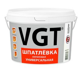 Акриловая универсальная шпаклевка 1,7 кг для наружних и внутренних работ VGT 51477 