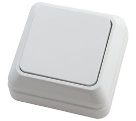 1-клавишный выключатель АБК-СИЛА 10А АЛЬТАИР белый 5400101 