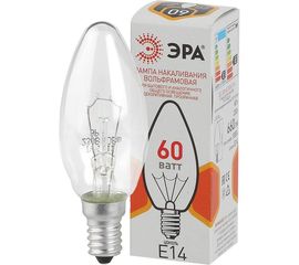 Лампа накаливания ЭРА ДС, свечка, 60Вт, 230В, E14, цветная упаковка Б0039129 