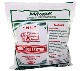 Гипс строительный 5 кг Movatex Т02365 