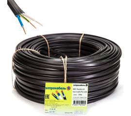 Кабель ЭлПроКабель твердый плоский негорючий малодымный ВВГп-нгА LS 3х2,5 100М ГОСТ 4630017849062 