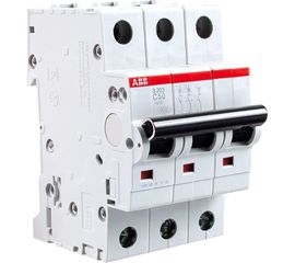 Автоматический трехполюсный выключатель ABB 50А С S203 6кА 2CDS253001R0504 