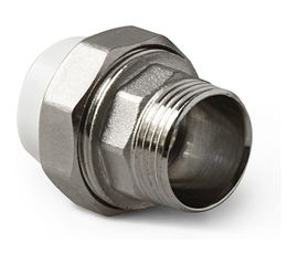 Комбинированная разъемная муфта (американка) PRO AQUA PP-R НР белая d-20 мм 1/2 PA21508 