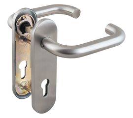 Дверная ручка Fuaro DH-0433 SS с пружиной, нержавейка, квадрат 9x140 мм 35681 