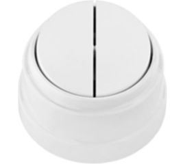 Выключатель Bylectrica 2-клавишный 6А ОУ, серия РЕТРО, белый, А56-2212 