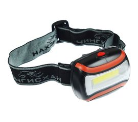 Налобный фонарь ЧИНГИСХАН 3 Вт, COB LED, 3AAA, 5х4, 7х3см 198-055 