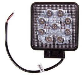 Светодиодная фара SKYWAY OFF ROAD квадратная 12V/24V 27W 6000К 9 диодов, дальний свет S07201012 