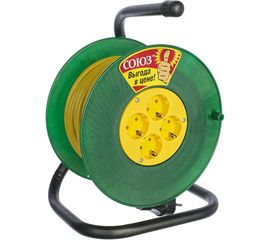 Силовой удлинитель на катушке 4 гн. 20м Союз 481S-3702 