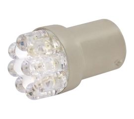 Автолампа диод S25 P21W 7 LED диодов BA15s 1-контурная белая SKYWAY S08201195 