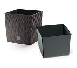 Кашпо для цветов 64 л венге, 2 предмета Prosperplast Rato Low DRTS400L-440U 