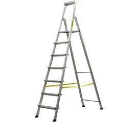 Алюминиевая стремянка с алюминиевым лотком Inforce 7 ступеней СП-01-07 