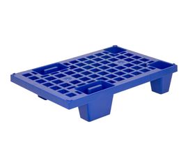 Перфорированный паллет на ножках, синий 600х400х130 мм Тара.ру 14993 