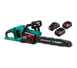 Бесщеточная цепная пила ЗУБР 2x18 В, 4 А*ч ПЦЛ-3635-42 