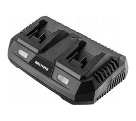 Зарядное устройство двойное для батарей GRAPHITE Energy+ 58G085 