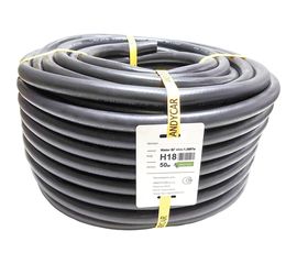 Резиновый 3-х слойный шланг для горячей/холодной воды Andycar 16 мм, 10 атм, 50 м H18 