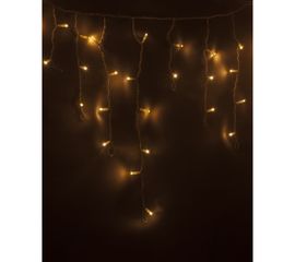 Гирлянда Neon-Night АЙСИКЛ бахрома, 4.8х0.6м, белый ПВХ, 176 LED ТЕПЛО-БЕЛЫЕ 255-138 