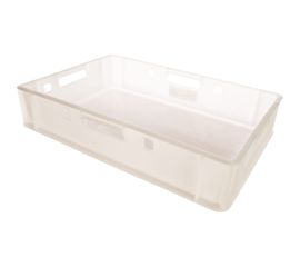 Мясной ящик п/э сплошной 600х400х120 белый морозостойкий Тара.ру Е1 03571 