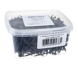 Саморезы ВИРТУОЗ 3,5х 35 мм, крупная резьба, потайная головка, оксидированный 600 шт 600-05069 