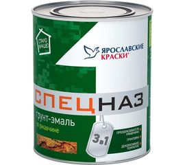 Грунт-эмаль ЯРОСЛАВСКИЕ КРАСКИ СПЕЦНАЗ по ржавчине, профессиональный, серый 0,8кг 100502.4 