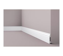 Плинтус напольный WALLSTYL (2000х100х13; белый) NMC FB2 