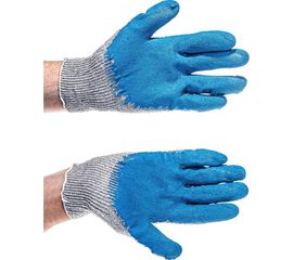 Трикотажные перчатки с рельефным латексным покрытием Gigant, 13 класс GHG-04 