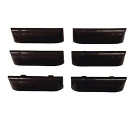 Заглушки водоотводного канала для окон ПВХ Агат коричневые 3512.05 