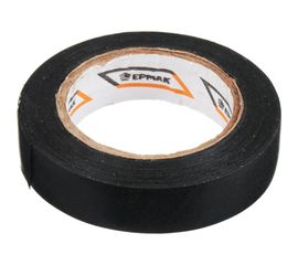 Изолента ЕРМАК ПВХ в/с, черная, шир. 15+-2 мм, 7,5 м, толщ. 0,2 мм 672-011 