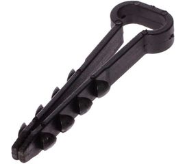 Дюбель-хомут Урал пак черный 5-8 100 шт для плоского кабеля АЭ-5050008-100-р 