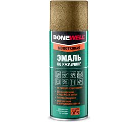 Молотковая эмаль по ржавчине DONEWELL черно-бронзовая 520мл 11604666 
