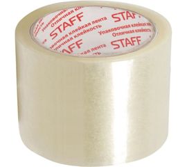 Клейкая лента STAFF упаковочная, 72 мм x 66 м, прозрачная, толщина 40 микрон 440088 