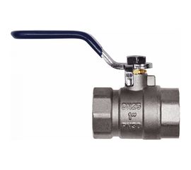 Шаровой кран RM -L Nickel 1 ВР-ВР муфтовый, никелированный, ручка Ду25 Ру30 НК 11Б27п1 Ln-1FFL 